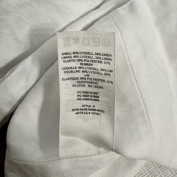 NWOT Wilfred White Muse Linen Blouse - Picture 9 of 9